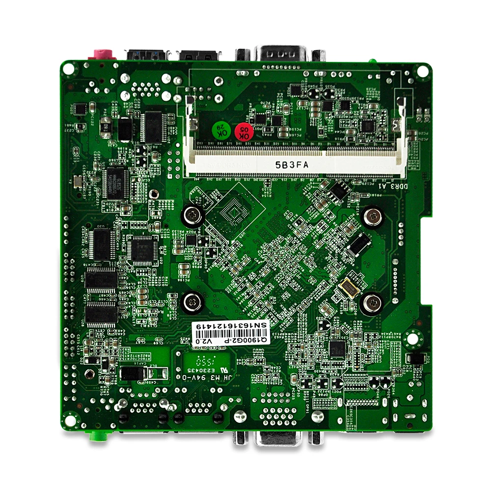 Безвентиляторная плата nano itx модель J1800 двухъядерный процессор Dual Lan 4 * COM DC 12V VGA