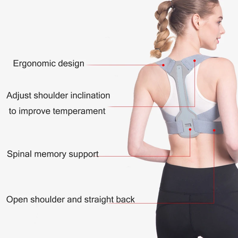 Регулируемый размер Корректор осанки спины облегчение боли в спине Поддержка позвоночника поясные Ремни коррекция осанки серебряный пояс для мужчин wo men