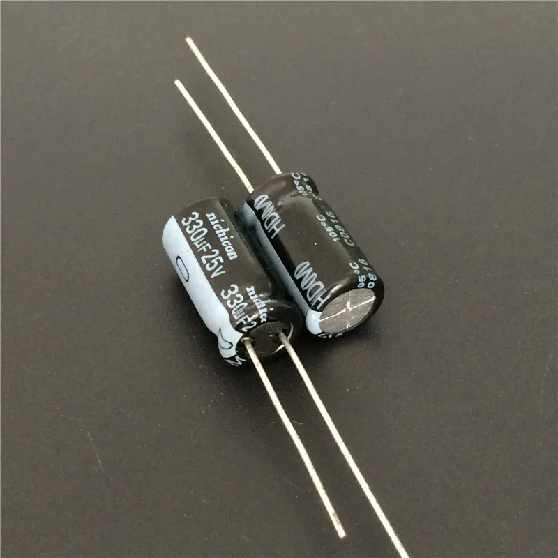 10 шт. 330 мкФ 25 в NICHICON HD серии 8x15 мм супер низкое сопротивление 25V330uF алюминиевый