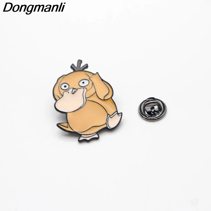 P3012 Dongmanli Psyduck эмалированная булавка броши мультфильм креативная металлическая брошь булавки Джинсовая Шляпа значок воротник ювелирные изделия