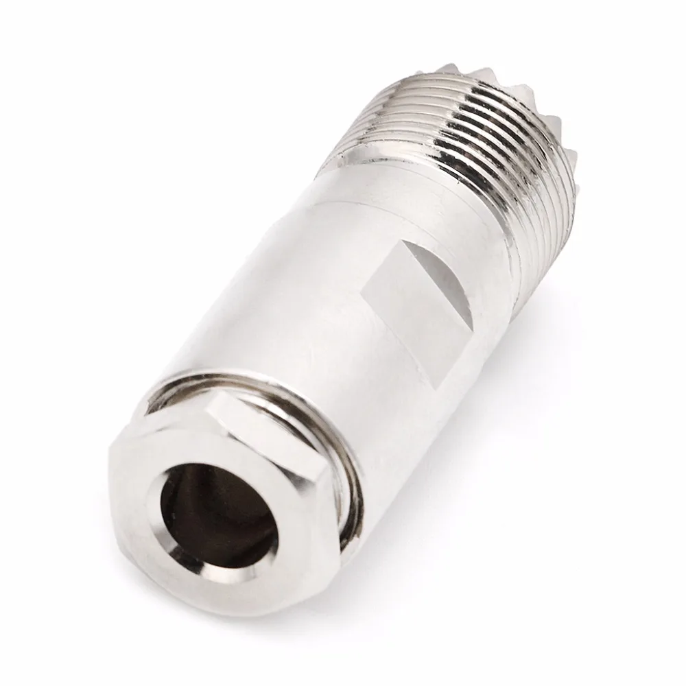 

UHF SO239 PL259 Socket Female PLug Clamp For RG8 RG165 RG213 LMR400 Connector