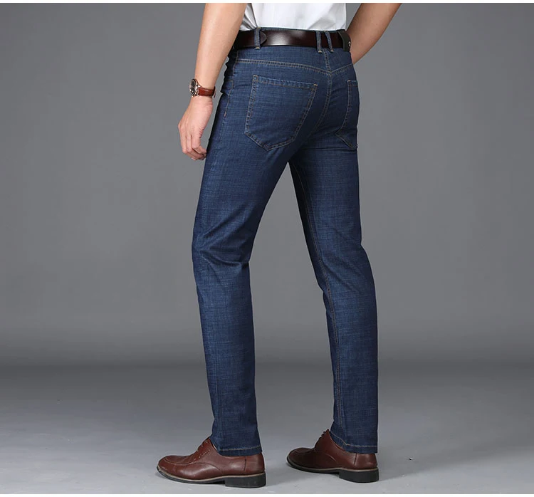 VOMINT 2019 Новый Для мужчин джинсы Бизнес стиль дизайн упругие Smart Повседневное регулярные Длинные прямые джинсы MS1802