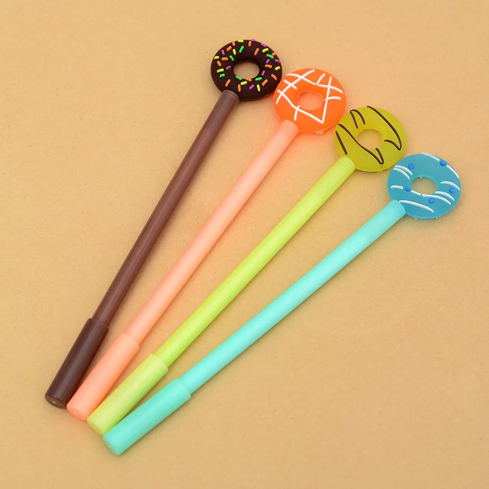 

1Pc Cute Kawaii Donuts Gel Pens Lovely Candy Color Gel Pen For Kids Gift School Supplies kids gifts 0.38mm Cute Gel Pens