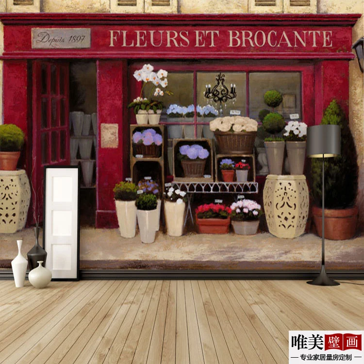 Buy 3D photo wallpaper 3D Corner Coffee Shop mural