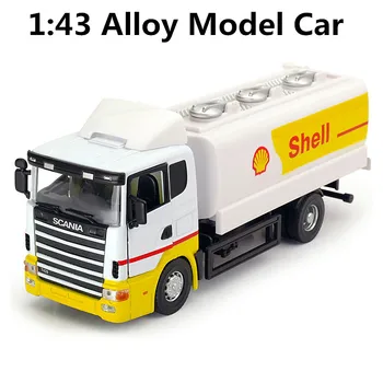 

1:43 alloy construction vehicles, tanker high simulation model of children's educational toy car, free shipping