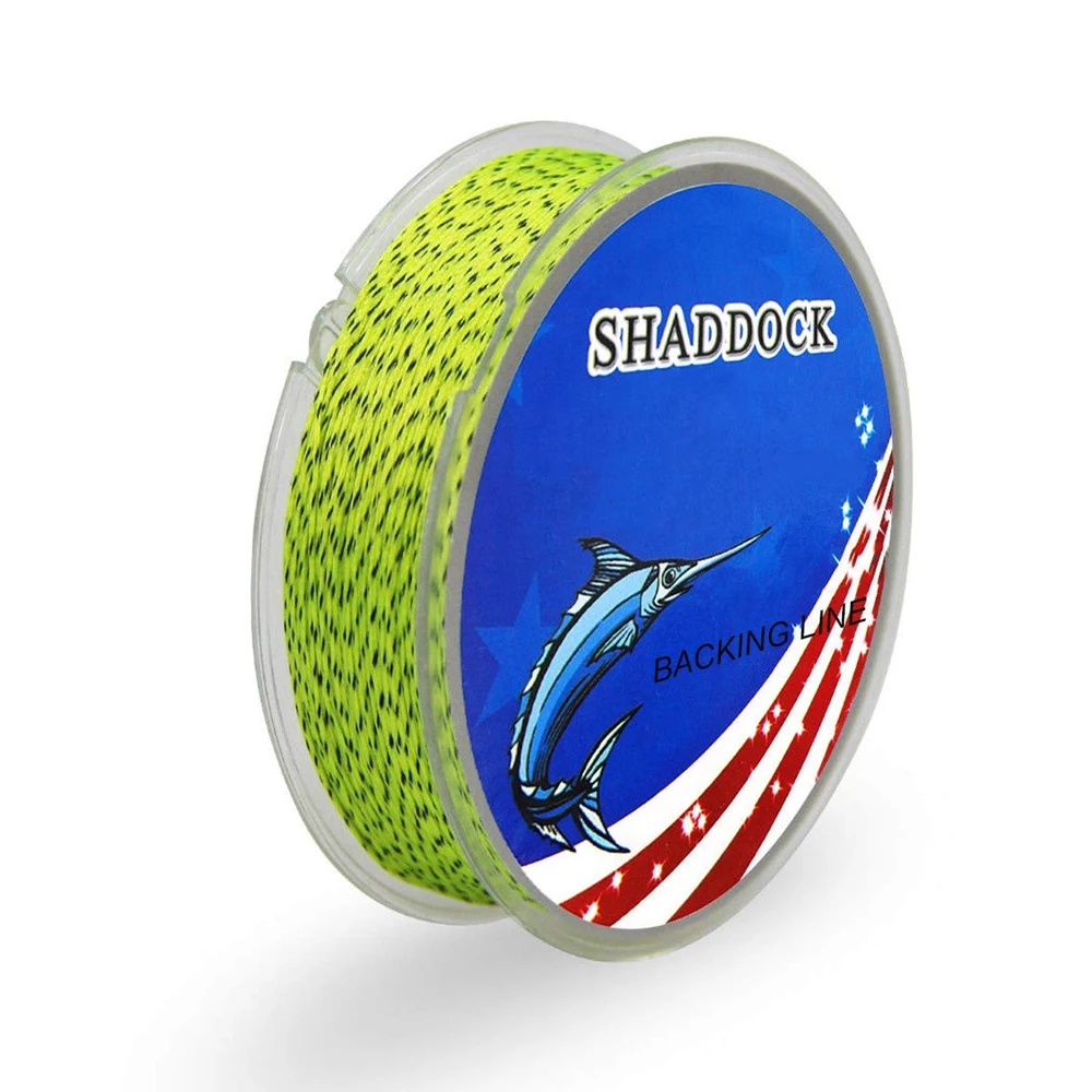 Shaddock Fishing 100m 110 Yards 20LB Fly Fishing Backing Line Fluo