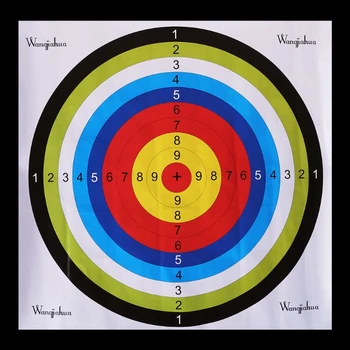 

OOTDTY Paper Target For Arrow Bow Archery Shooting Hunting Practice Accessory Full Ring Archery Paper Target