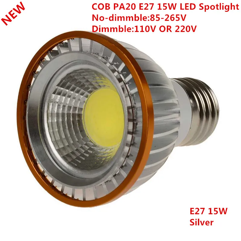  10pcs Newest PAR20 COB dimmable E27 LED Spot Light 15W par20 Bulb Lamp Warm White/Cool White/Pure W - 32483899160