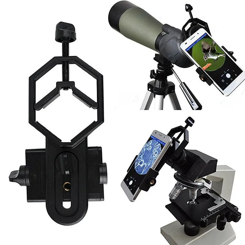 Adaptér pro univerzální mikroskop s dalekohledem pro iPhone 7 6S SE Samsung Galaxy S8 Edge Edge xiaomi Alloy Smartphone Držitel telefonu