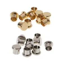 10Pcs Gold Plated Short Circuit Socket Phono Connector RCA Shielding Jack Socket Protect Cover Caps