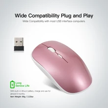 1600 dpi 2,4G беспроводная мышь оптическая Мобильная мышь с usb-приемником 4 кнопки для ПК ноутбук Настольный подходит для левой/правой руки