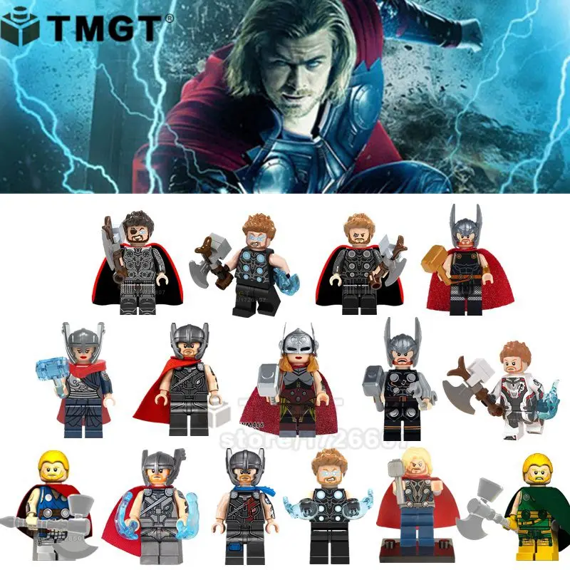 

Blocks Thor Lady Thor Captain America Iron Man Ant Man Doctor Strange War Machine Pepper Building Blocks Toys For Children