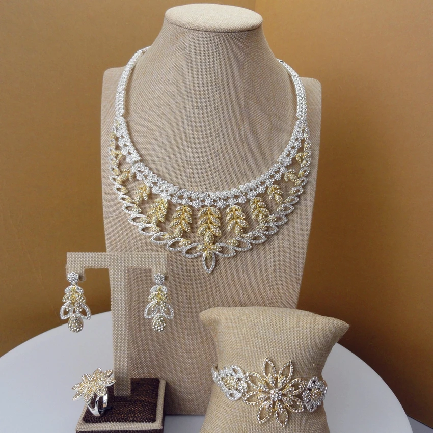 Yuminglai African Jewellery Dubai Costume Jewelry High Quality Two