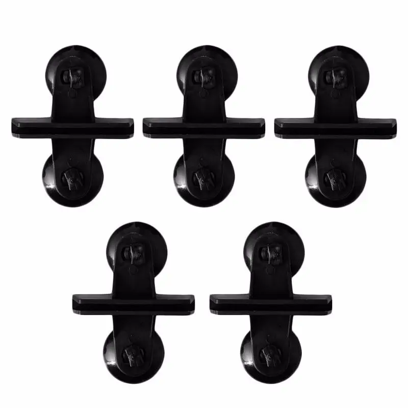 5pcs Black Plastic Divider Sheet Holder Suction Cups for Aquarium Fish