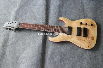 

Top quality 8 strings electric guitar, Koa top, Free shipping