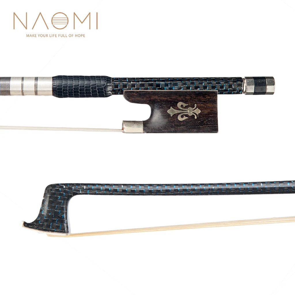 

NAOMI 4/4 Violin Bow Carbon Fiber Violin Bow For 4/4 Full Size Violin Ebony Frog Violin Parts Accessories New