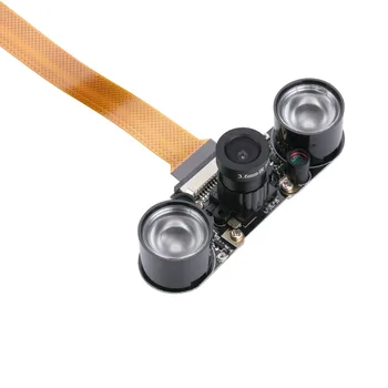 

Raspberry Pi Zero W Camera Module Focal Adjustable Night Vision Webcam with IR Sensor LED Light for Raspberry Pi Zero V1.3