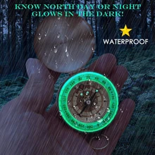 Острый компас выживания Лучший Кемпинг выживания | светится в темноте Военный компас | высокое качество