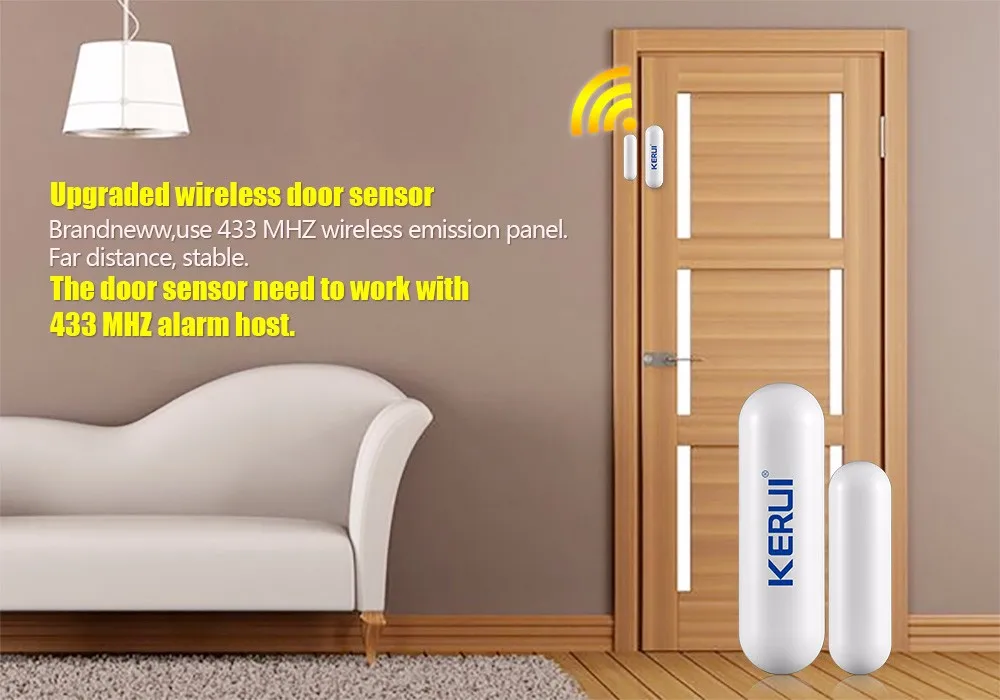 KERUI D026 Window Door Magnet Sensor Detector Portable Alarm Sensors Smart Home Detectors Wireless  For KERUI Alarm System home security system keypad