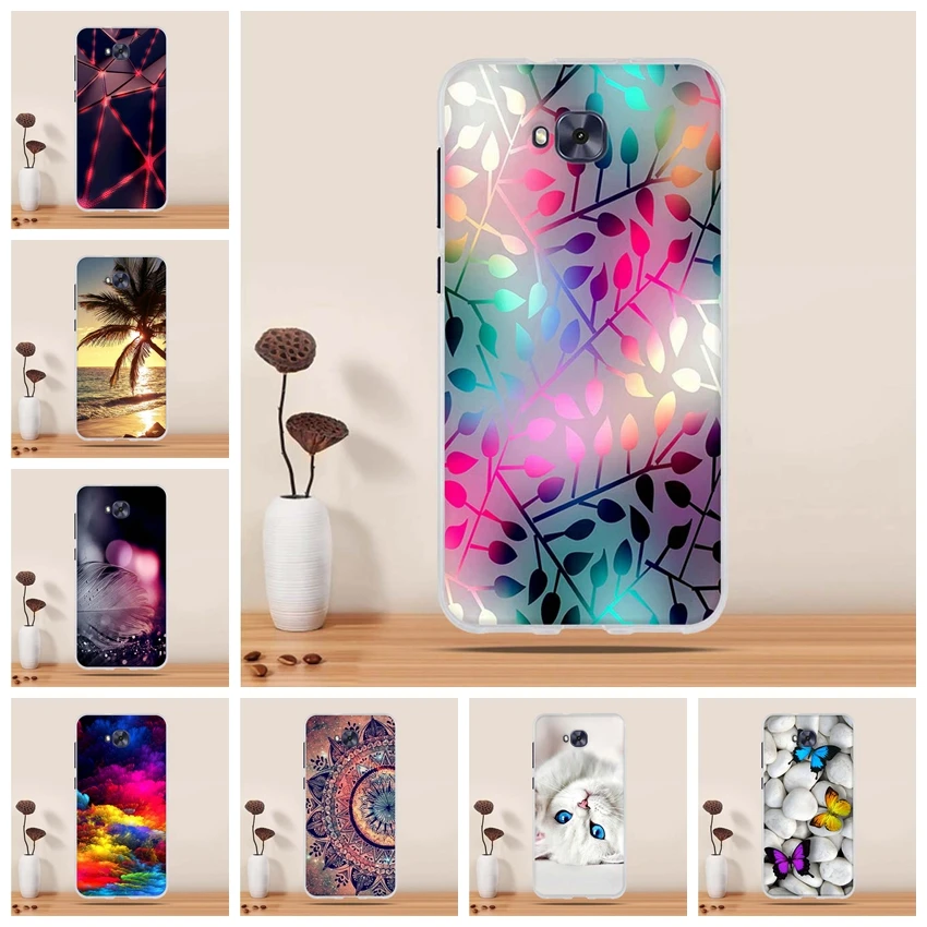 Чехол для Asus Zenfone 4 Selfie ZD553KL ZB553KL силиконовый чехол 5 дюйма 3d Мягкий ТПУ телефона |