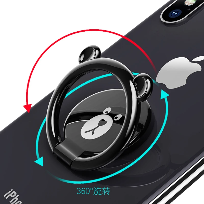 Luxury Cute Cartoon Plating Finger Ring Mobile Phone Stand Holder For iPhone X 8 7 6 Samsung xiaomi For Car Phone Support Ring Luxury Cute Cartoon Plating Finger Ring Mobile Phone Stand Holder For iPhone X 8 7 6 Samsung xiaomi For Car Phone Support Ring