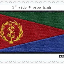 " широкий высокого качества вышитые военной патчи Флаг Пользовательские Флаги сделал Флаг патч Эритрея