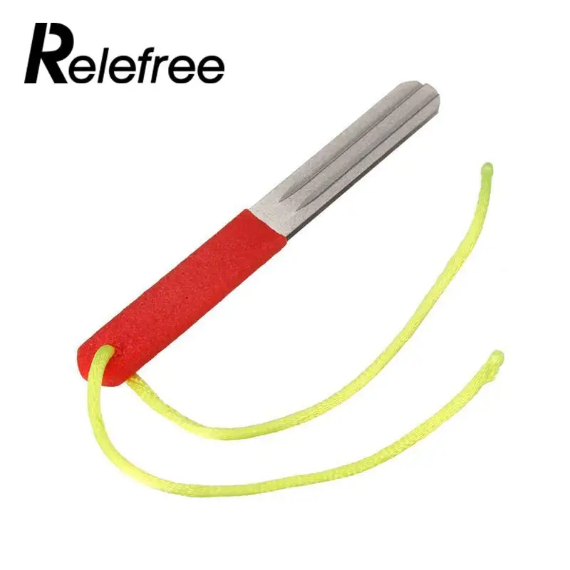 Relefree Dual Groove Diamond Fishing Hook Sharpener Fly Fishing Hone