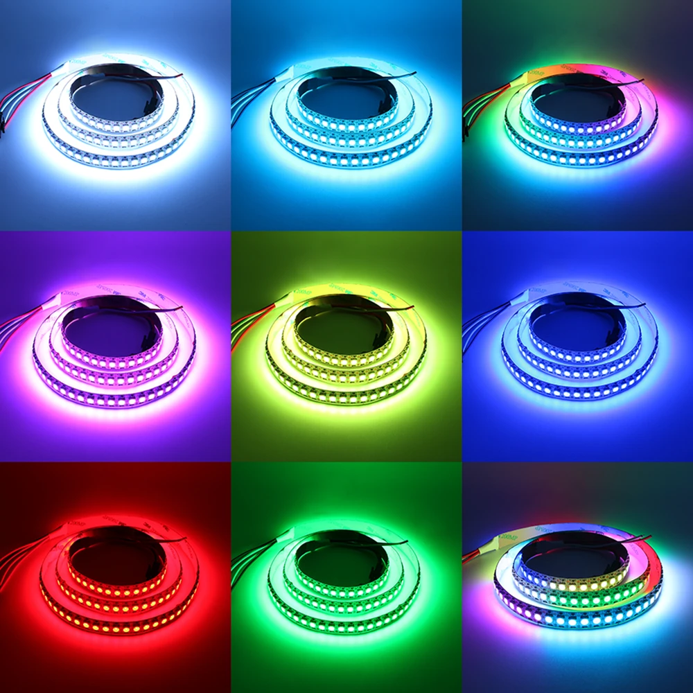 Bedienen Effectief Universiteit W2812b Dc 5v Rgb Led Pixel Strip Light 2812 Ic 144leds Dream Color Led  Strip Light - Led Strip - AliExpress