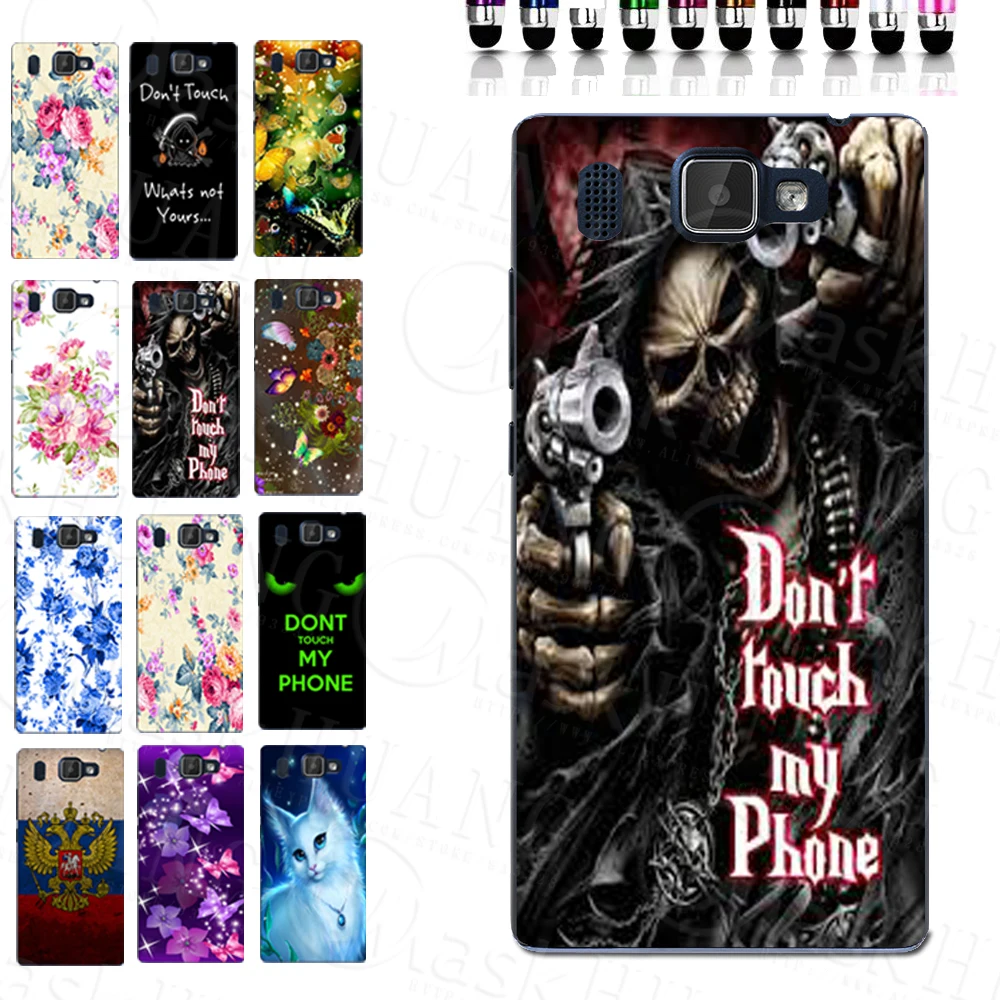 

Cool Don't Touch Individuality Soft Print TPU Case Back Cover Bag Shell Housing Cover For Prestigio Grace Q5 PSP5506DUO