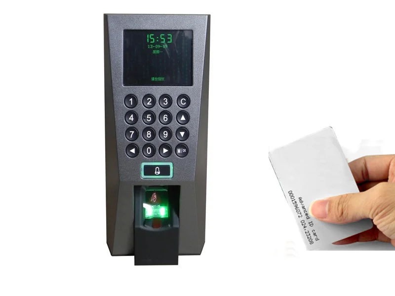 ZK 125Khz RIFD Card and Fingerprint Access Control System for Door   ZK F18 access Control Machine With TCP/IP