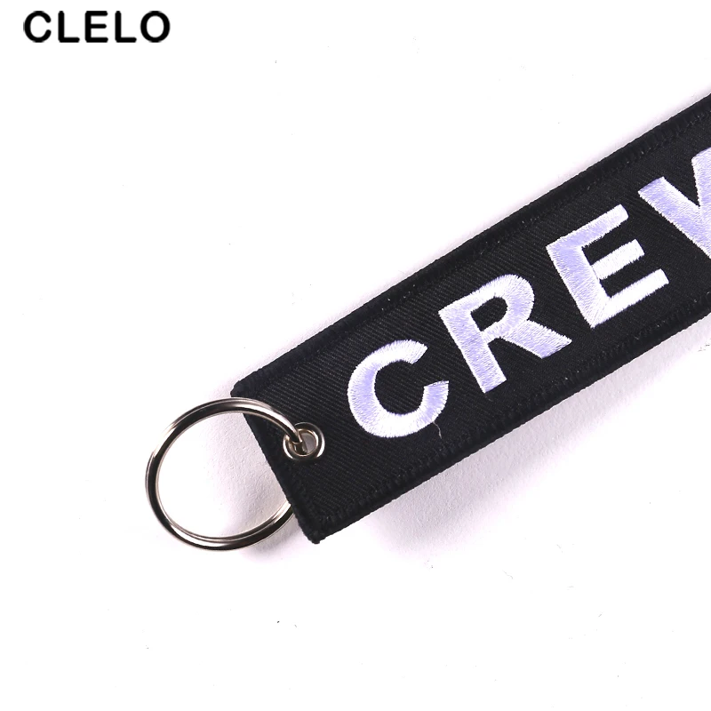 CLELO Luggage Tag Travel Accessories Embroidery Bag Tag Gift With key Ring key chain for Flight Crew Pilot Aviation Lover CLELO Luggage Tag Travel Accessories Embroidery Bag Tag Gift With key Ring key chain for Flight Crew Pilot Aviation Lover