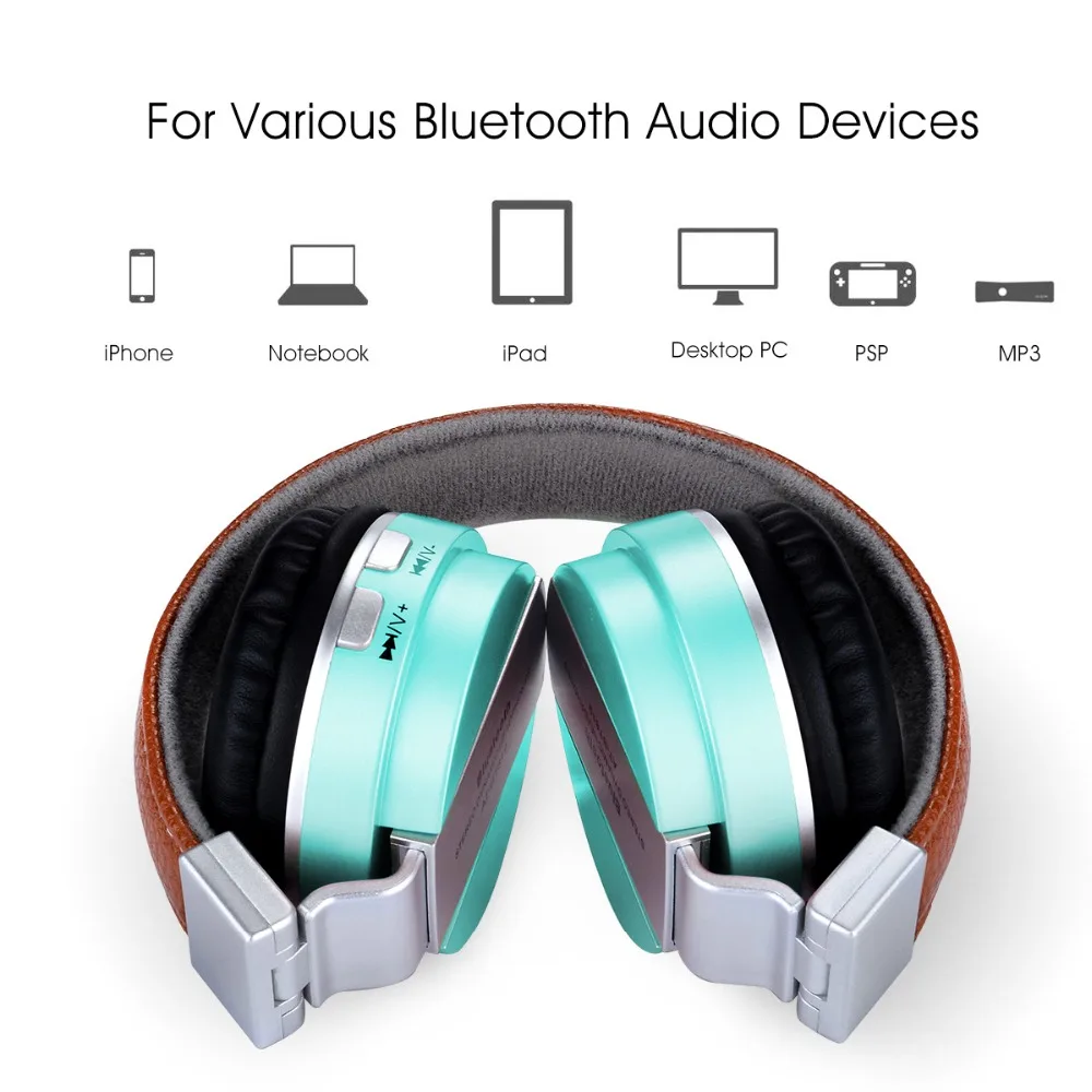 Bluetooth наушники беспроводные стерео Hi-Fi гарнитура Спортивная музыка Auriculares inalambrico fone de ouvido Поддержка TF SD FM Функция