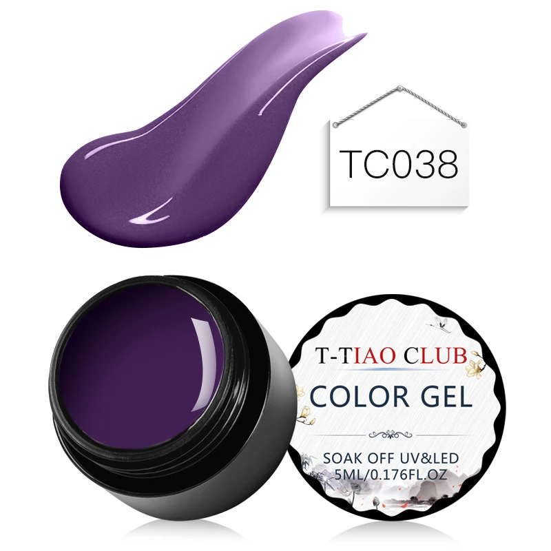 T-TIAO CLUB, чистый цвет, Гель-лак для ногтей, замачиваемый, для маникюра, УФ-Гель-лак, Базовое покрытие, лак для нейл-арта, украшения для маникюра - Цвет: S00980
