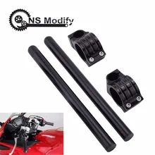 NS модифицированный руль для мотоцикла, регулируемый руль для гонок 31, 32, 33, 35, 36, 37, 39, 41, 45, 48 мм, Универсальный руль для гонок