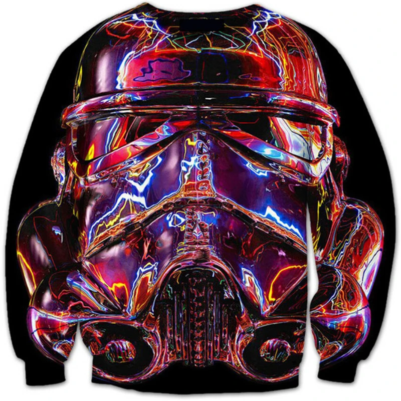 

PLstar Cosmos Trooper Looper Crewneck Sweatshirts Star Wars Stormtrooper Outfits Women Men 3d casual Tops Jumper Jogger S-5XL