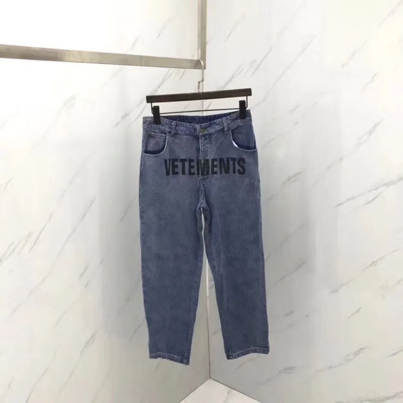 Лучшая Версия Лев Vetements Женщины Мужчины Джинсы брюк комбинезона городских хип