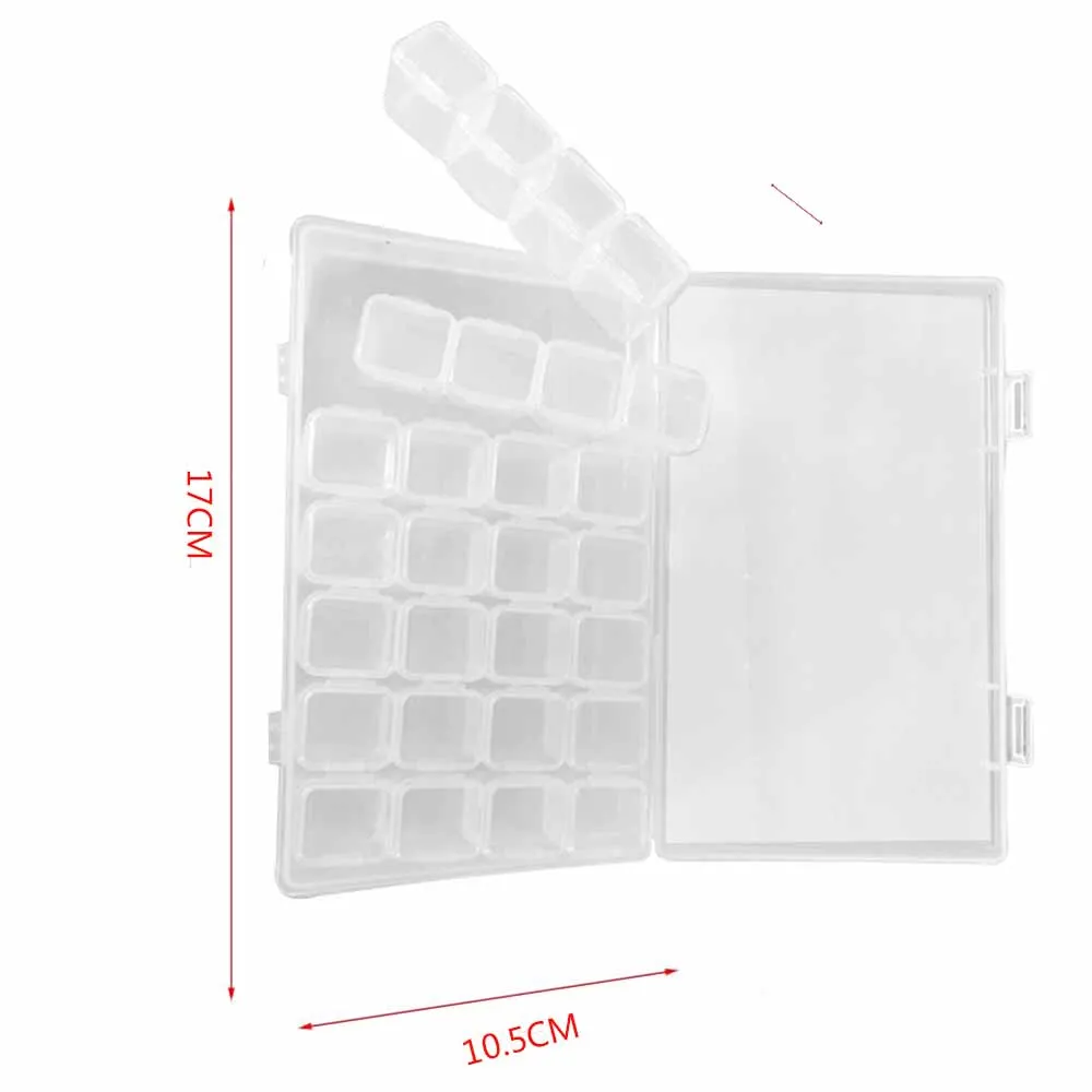 28PCS Transparent removable storage box