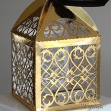 Лазерная резка филигранный стиль на заказ свадебный сувенир Конфета коробка от Mery бренд ремесла