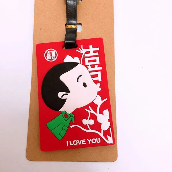 2018 New Travel Accessories Luggage Tag Chinese Style Couple Silica Gel