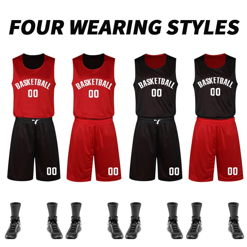 Basketball Uniforms Reversible Basketball Jerseys Throwback College