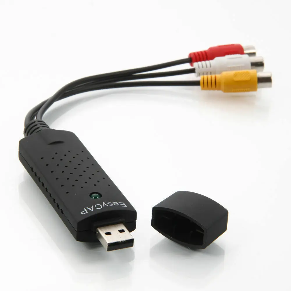 

USB 2.0 Video Interface Capture DVD/VHS/AV/TV Audio Video Adapter Card EasyCap