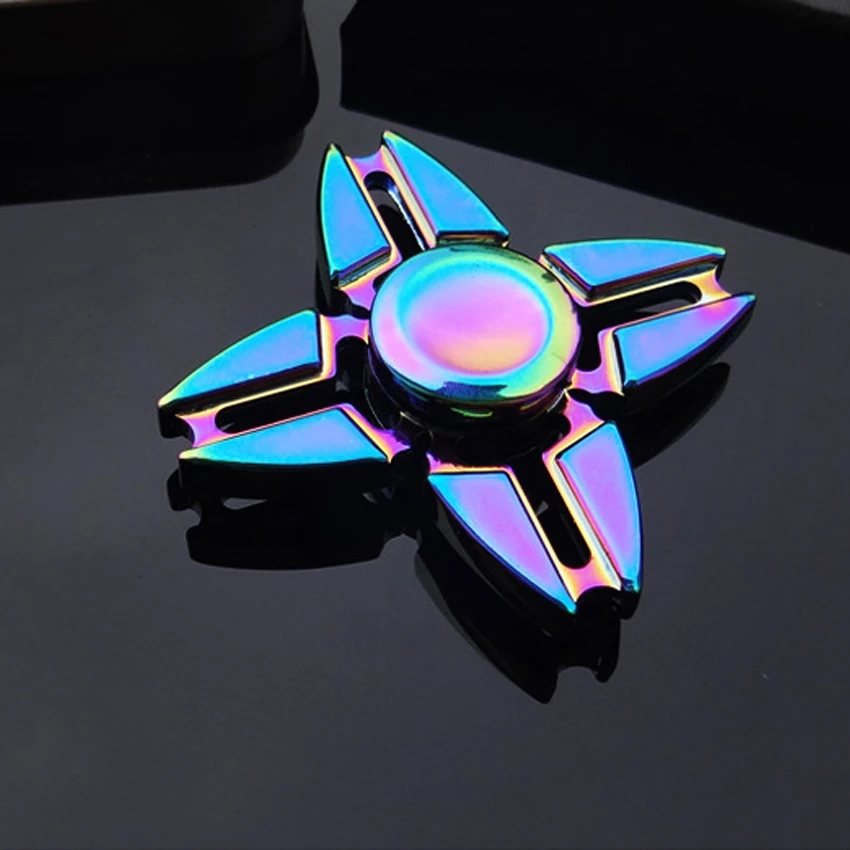 

1Pc New Colorful Multicolor High Quality Metal Fidget Spinner EDC Hand Spinner Spinning Top Rotation Time Long Anti Stress Toys