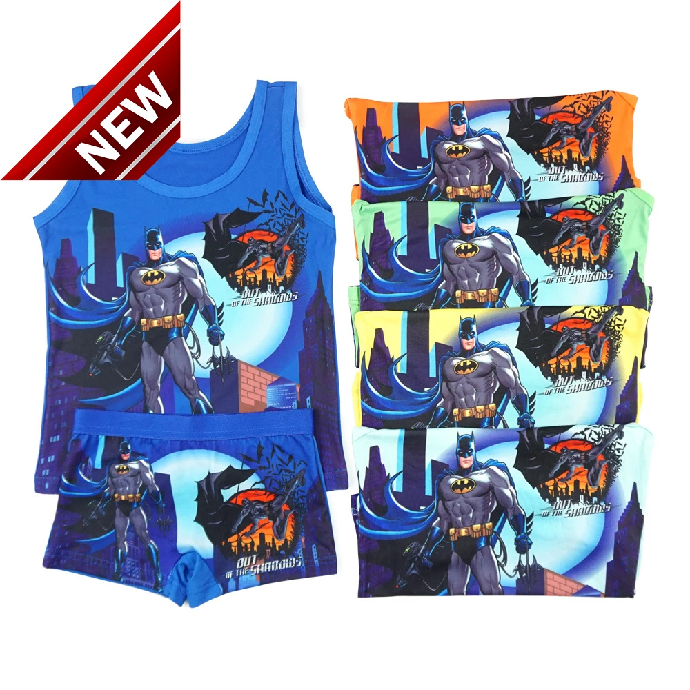 

1 Pieces Summer Pyjamas Kids Pajamas Cartoon Children Vest Panties Boxers Set Baby Boy Boys Clothes Girls 3-8t Pyjama Enfant