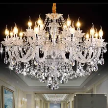 Прозрачная Хрустальная люстра для гостиной, современные люстры для украшения дома