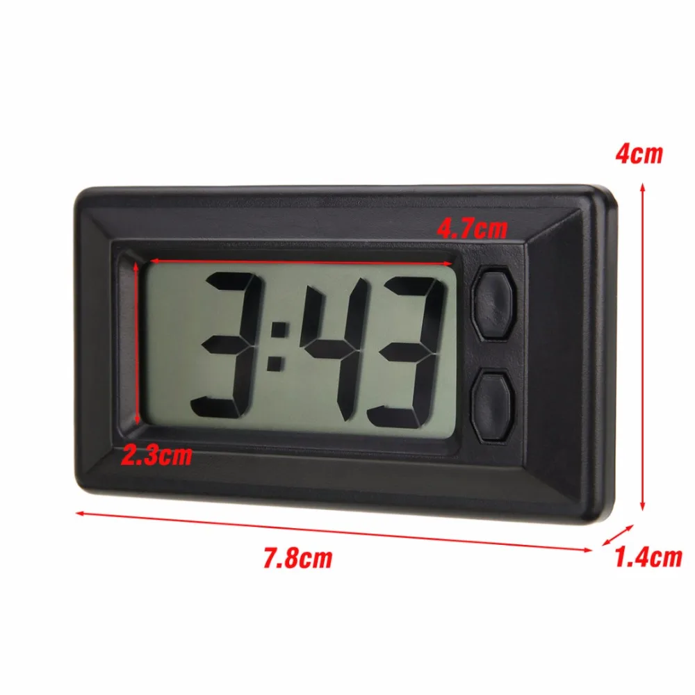 LCD Digital Clock Desk Date Time Ultra Thin Car Dashboard Digital Calendar Clock for Car Motorcycle Accessory LCD Digital Clock Desk Date Time Ultra Thin Car Dashboard Digital Calendar Clock for Car Motorcycle Accessory