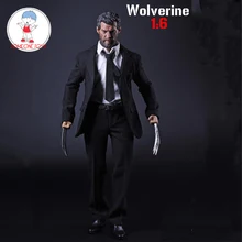 1:6 X-man Wolverine Logan Action Figure Old Hugh Jackman Head Sculpt Body Figure Western Suit DIY 12Inches Figurine Dolls