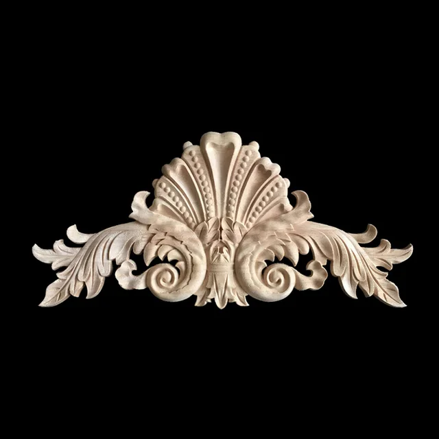 Antique Decorative Wood Appliques Furniture Decor Cabinet Door Antique Decorative Wood Appliques Furniture Decor Cabinet Door Irregular Wooden Mouldings Flower Carving Figurine Craft - Antique Decorative Wood Appliques Furniture Decor Cabinet Door