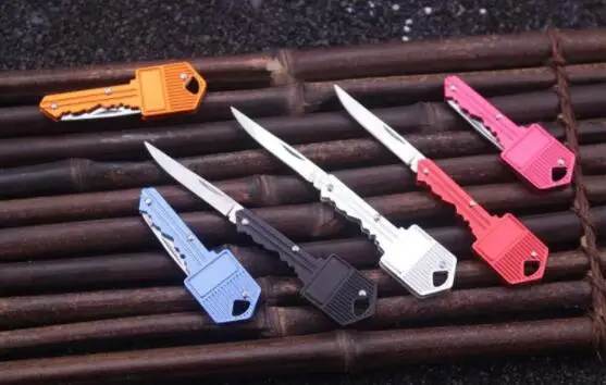 SHNAPIGN складной нож для ключей, Мини карманный нож, брелок, нож для чистки, нож для кемпинга, нож для выживания, инструмент, 6 цветов, алюминиевая ручка, подарок SH54