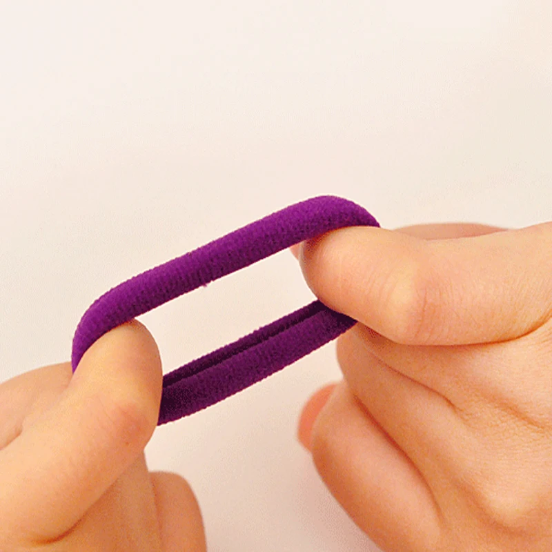 50Pcs Hair Bands Candy Color Elastic Ring Hair Rope Rubber Band Women Ponytail Holder Headband Barrette Hair Styling Accessories