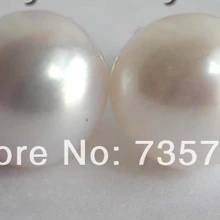 Xiuli 009 Природный 10 мм Пресной Воды Круглый Белый Жемчуг серьги 14 KGPT